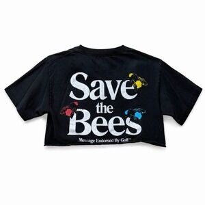 Golf Wang Cropped Womens Small Black Save The Bees FlowerBoy Tyler The Creator
